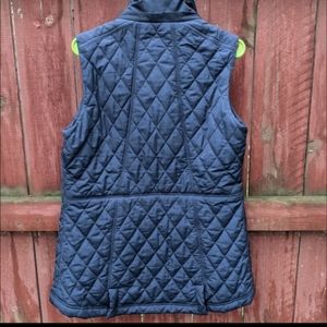Athleta Puffer Vest Navy Blue Medium